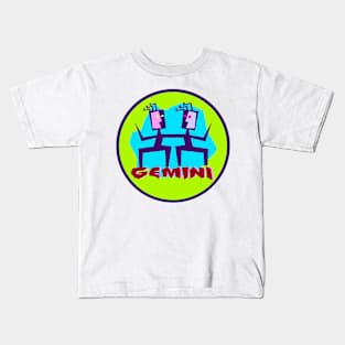 Gemini Zodiac Sign Kids T-Shirt